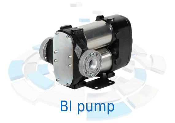 Displacement, self-priming, rotary electric vane pumps for transferring diesel fuel, characterized by high flow rates.